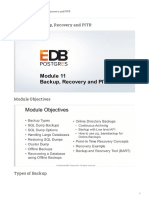 Module 11 - Backup, Recovery and PITR - Postgres Administration Essentials From EDB