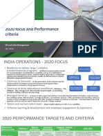 2020 focus and performance criteria