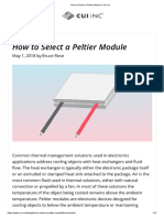 How To Select A Peltier Module PDF