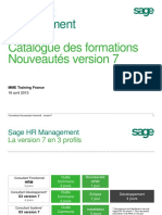 Sage HR Management Catalogue Gap v6v7 France Hrm