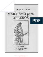 Marxismo para Obreros - LORA GUILLERMO