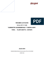 Resumen Ejecutivo Lic. 435 GEOMEMBRANA Y TUBERIA HDPE (1)