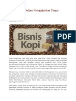 Bisnis Kopi Online Menggiurkan Tanpa Modal