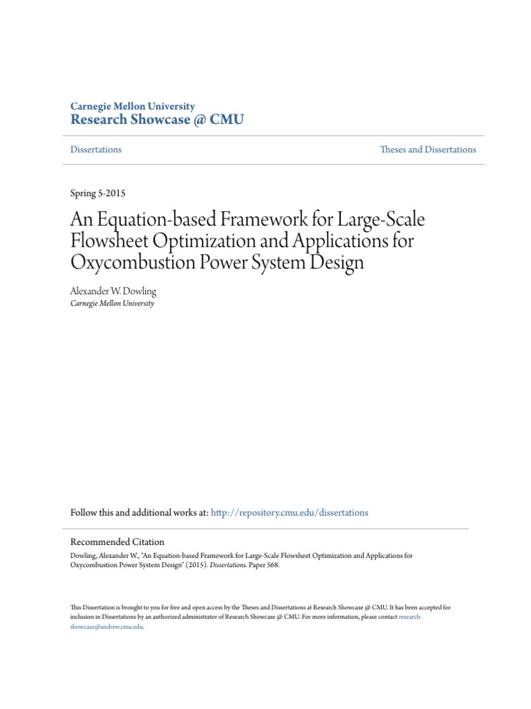 Flowsheet Optimization for Oxycombustion Design | PDF | Mathematical ...