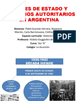 Golpes de Estado y Gobiernos Autoritarios en Argentina [Autoguardado]