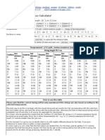 Fret and Tangent Distance Calculator