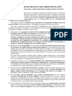 Disposiciones de Urgencia Del Obispado de León PDF