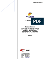 E458 CON CI IPR BAC 003 A Method - Statement - Demolation - Works - Concrete - Platforms
