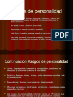 Rasgos de La Personalidad y Proceso Terapeutico