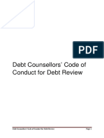 Debt Counsellors Code of Conduct For Debt Review PDF