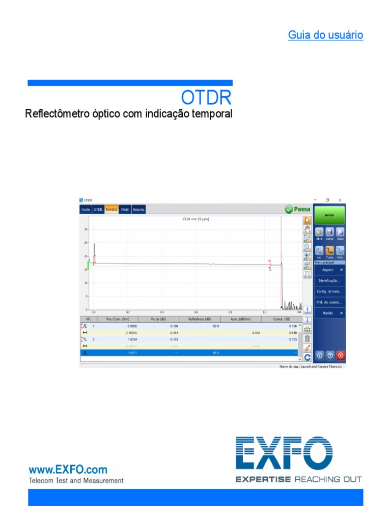 Guia Do Usuário OTDR | PDF | Reflexão (Física) | Laser