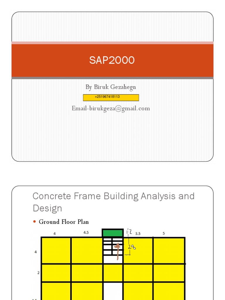 SAP2000 Tutorial - by Biruk Gezahegn PDF | PDF | Beam (Structure ...