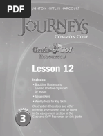 Journeys Unit 3 Lesson - 12 PDF