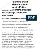 Mogador Comme Motif Littéraire Dans Le Roman Contemporain. Petite Flânerie Littéraire À Travers Un P