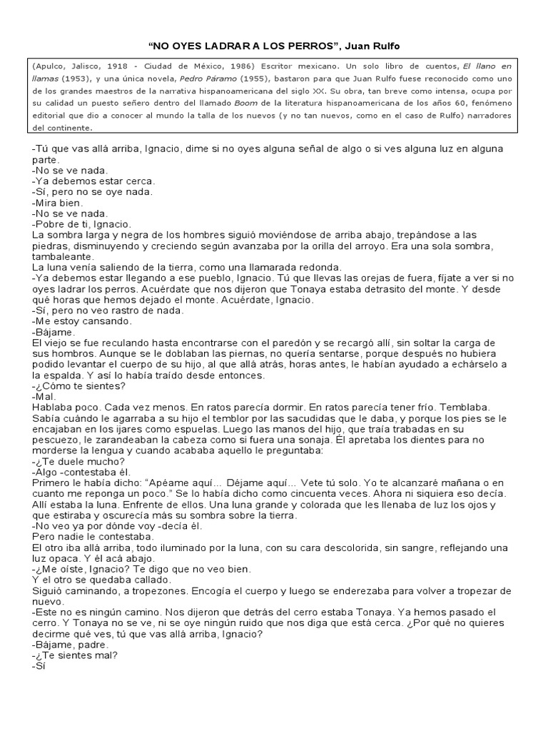 No Oyes Ladrar A Los Perros PDF