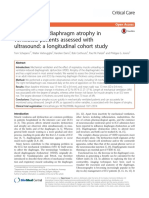 The Course of Diaphragm Atrophy in Ventilated Patients Assessed With US