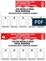 Contoh Surat Suara Pilkades 2020 DESA BERORA PDF