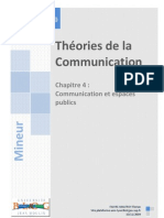 Theories de La Communication Communication CH 4 Communication Espaces Publics
