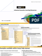 Ansys Mechanical Acoustics Learning Resources