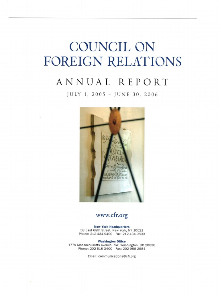 Council On Foreign Relations | PDF | Politics