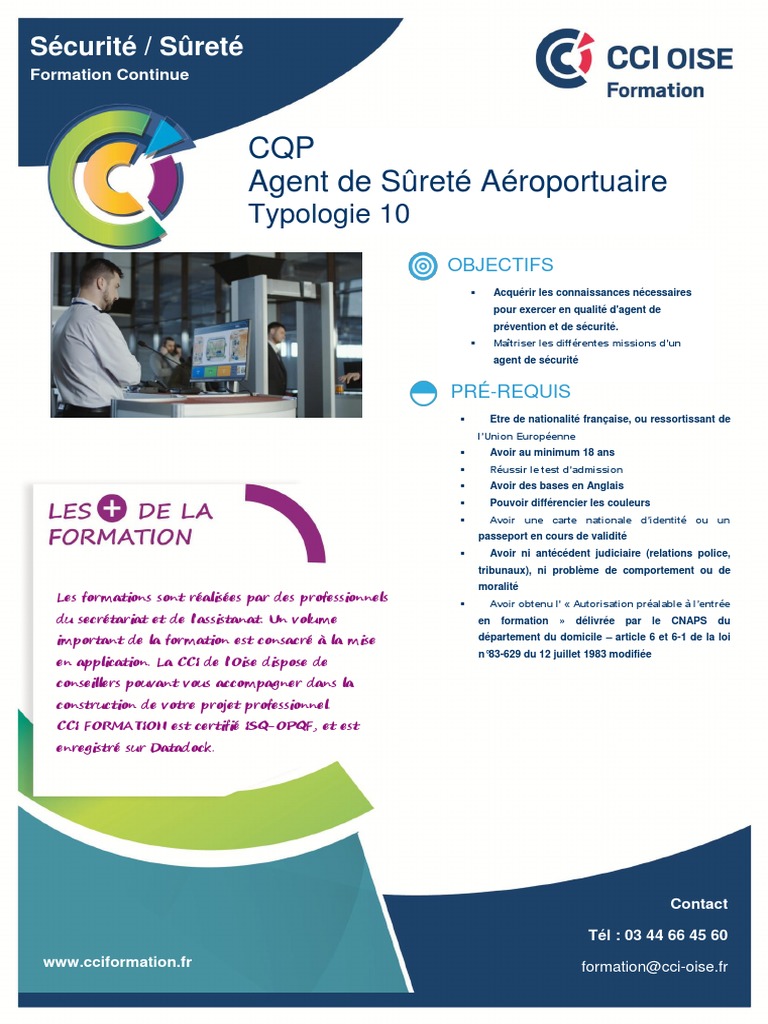Test Qcm Agent De Surete Aeroportuaire Pdf Programme CQP ASA PDF | PDF | Sécurité | Aéroport