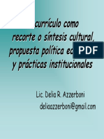 Currículo como síntesis cultural y propuesta educativa