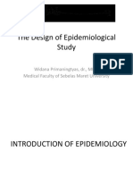 The Design of Epidemiological Study