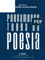 Coleção Pernambuco em Antologias: "Pernambuco, Terra Da Poesia". Antônio Campos e Cláudia Cordeiro, 2 Edição.