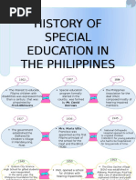 Timeline History of Special Education in The Philippines | PDF ...