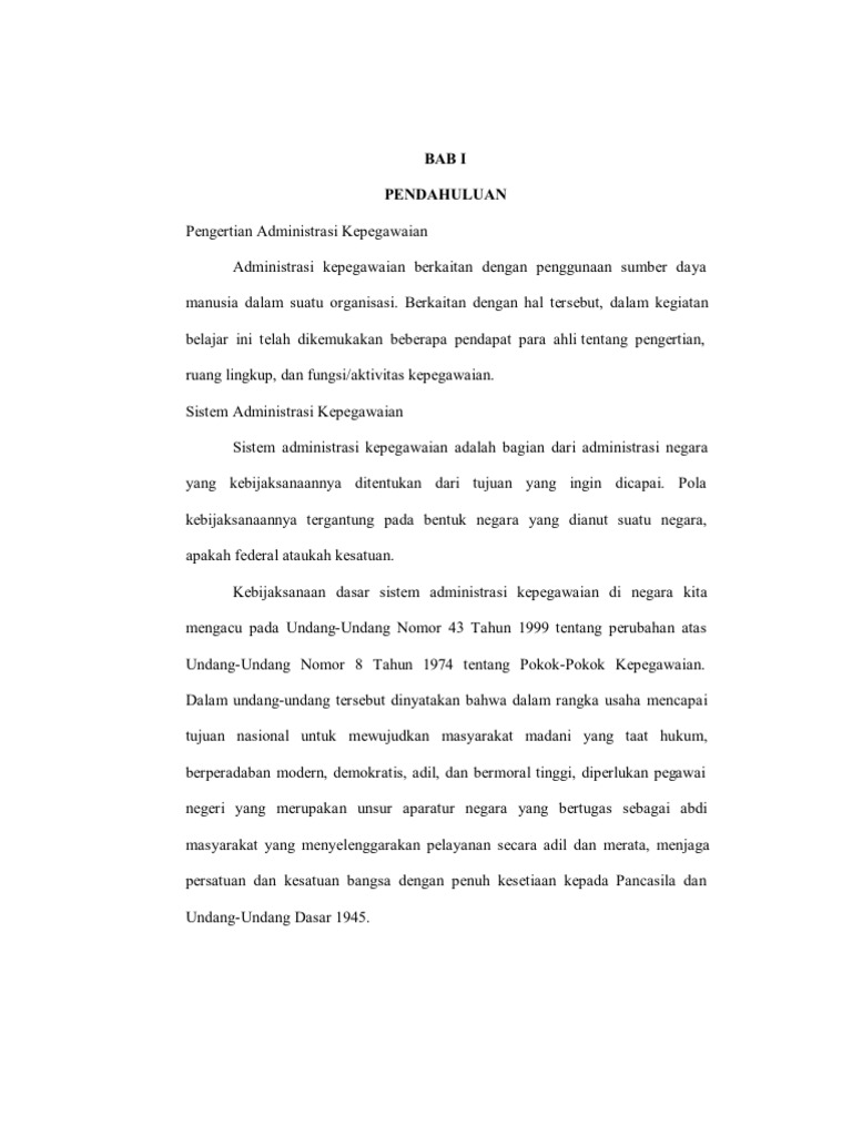 Administrasi Kepegawaian