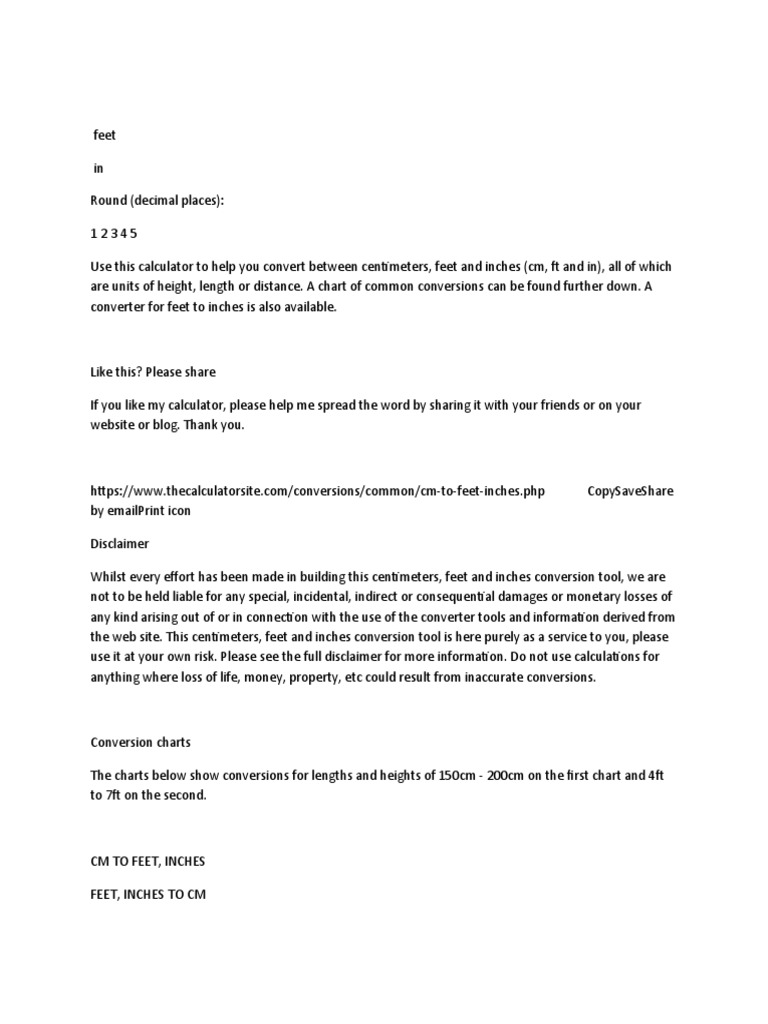 feet-WPS Office | PDF | Foot (Unit) | Inch