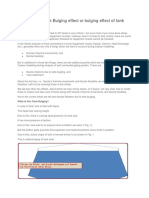 An Article On Tank Bulging Effect or Bulging Effect of Tank Shells