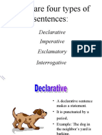 Four Types of Sentences 2891