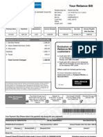 Your Reliance Bill: Summary of Current Charges Amount (RS)