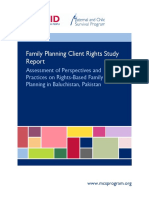 Research Study - Family Planning Clients' Rights Study 2019