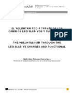 El Voluntariado A Traves de Los Cambios Legislativos Funcionales PDF