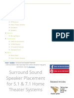 Surround Sound Speaker Placement For 5.1 & 7.1 Home Theater PDF