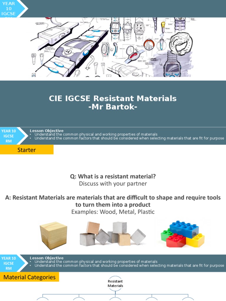 Y10 Resistant Materials Theory - Material Properties | PDF | Ductility ...