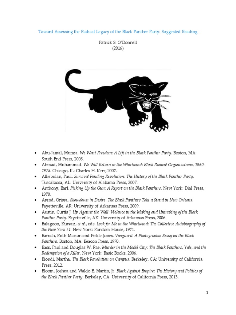 black panther animal essay