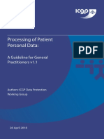 3.processing of Patient Personal Data