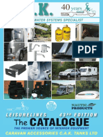 Caravan Motorhome Self Build 2011 Cak Tanks PDF