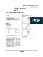 Dual General Purpose Transistors EMT6/UMT6 Datasheet