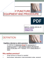 Capillary Puncture Equipment and Procedure PDF