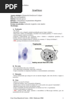 Resumo Parasitologia Médica - Protozoários