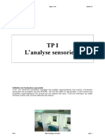 TP I Analyse Sensorielle M56