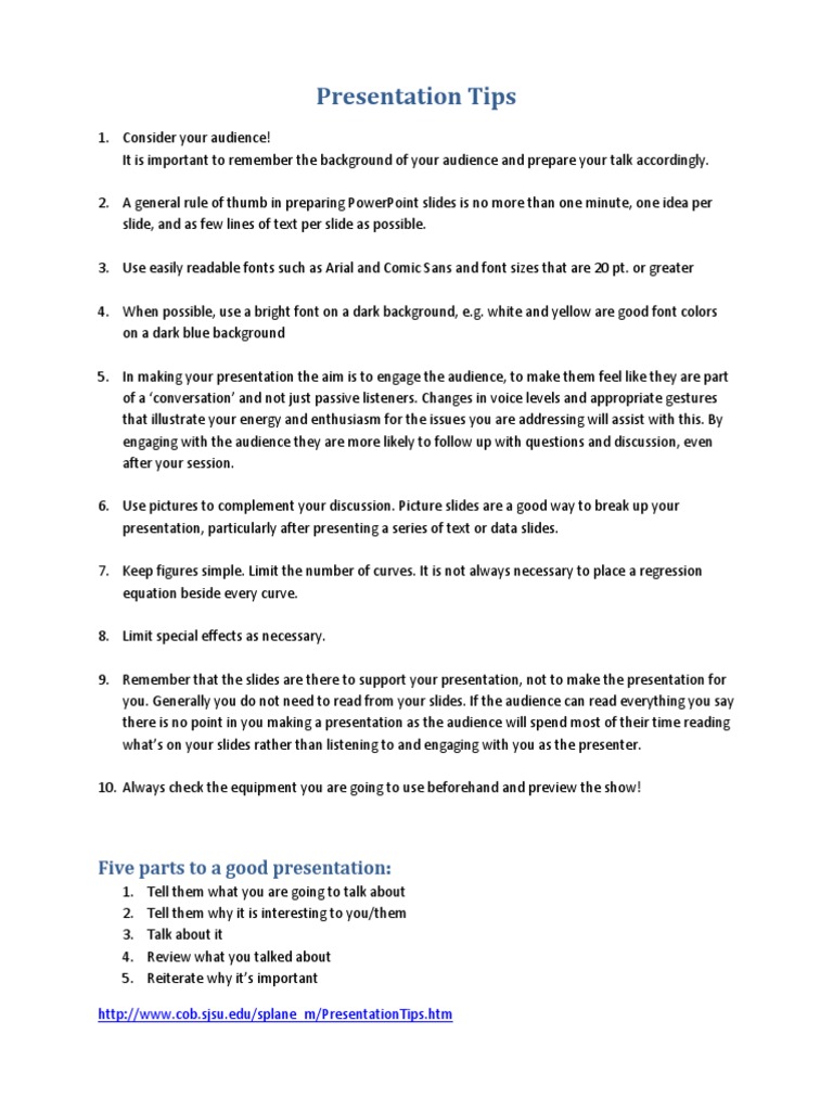 Presentation Tips PDF | PDF | Microsoft Power Point | Graphics