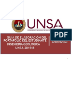 Guía elaboración portafolio estudiante ingeniería geológica UNSA