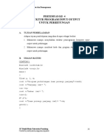 Pertemuan Ke-04 - Input Output Perhitungan PDF