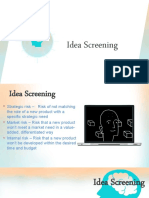 Idea Screening and Project Planing