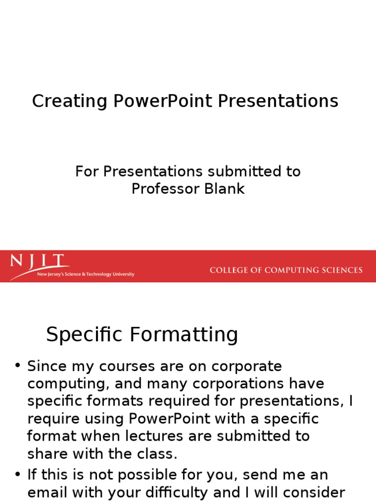PowerPoint Presentation Guidelines | PDF | Microsoft Power Point | Page ...
